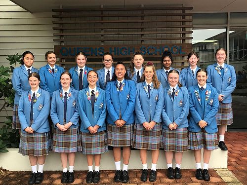 NCEA Level 1 Academic Blues awardees.