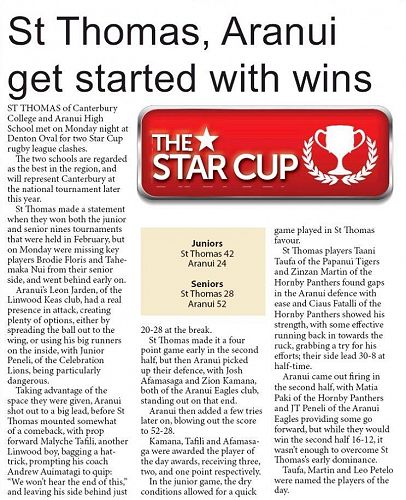 Rugby League Seniors 2015