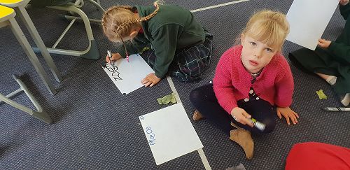 Writing our names