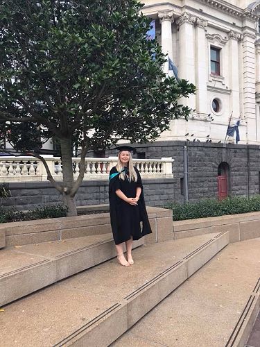 Claire Murphy graduates with a Master of Dance Studies from Auckland University