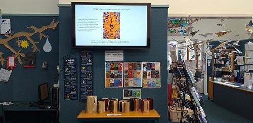 More bookish displays in the library