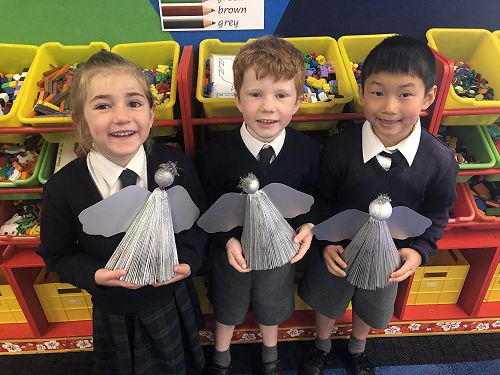 Ana Marra, Linton Somerville and Ollie Song are very proud of our Christmas angels.
