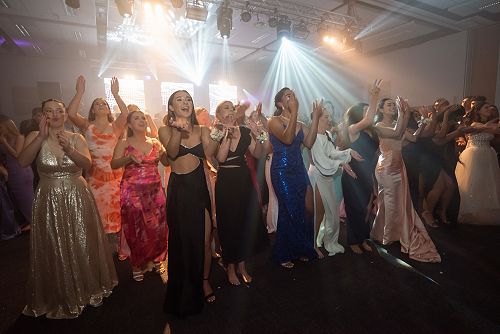 Year 13 Students during the Flash Mob