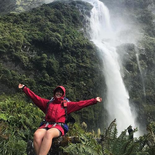 Tessa Williamson loving the outdoors, a passion that started at Year 10 Camp.