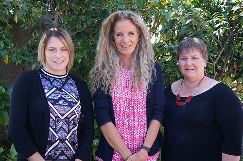 From left; Josie Randall (Physical Education), Bernadette Tenci (English) and Kristine Baker (Japanese).