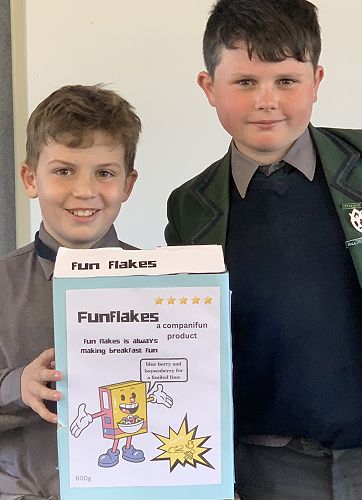 Archie and Oliver with their ‘Fun Flakes’