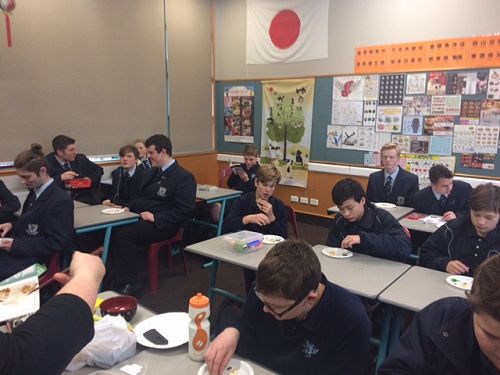 Japan Club food tasting