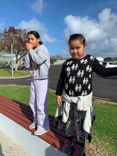 Tiana and Lorittah - Marae KIT day