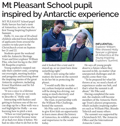 Holly S @ Young Inspiring Explorers' Summit