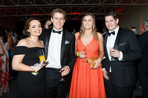 Henry Wynn-Williams and Tom Foubister with their partners