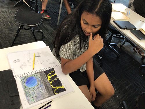 Contrast Drawing in Passion Project