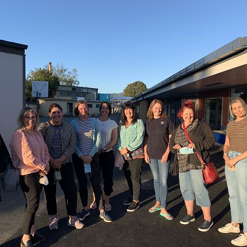 Suzanne, Katie, Andrea, Elizabeth, Carolyn, Charlotte, Kelly, Michelle and Kimberly would love you to join the parents group! 