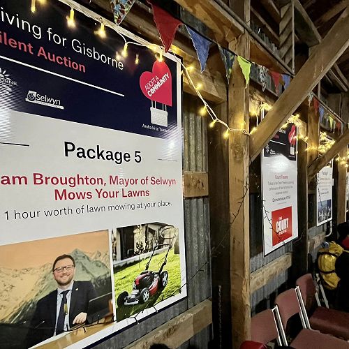 Giving for Gisborne Silent Auction