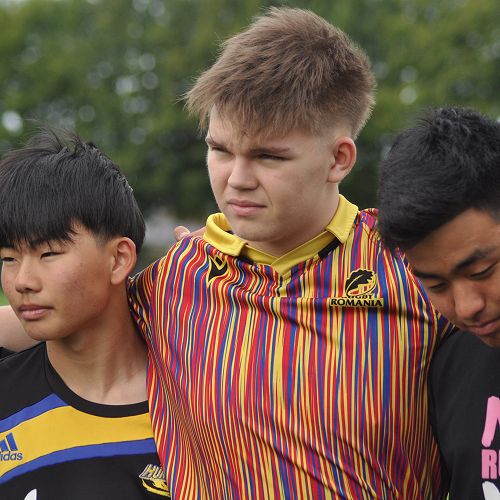 Community: IRP students, from left, Rintaro
Hayashi, Patrick Pisaroglu and Yasu Koiso.