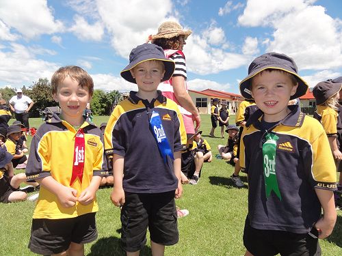 Room 4 & 4a Boys: 1st Leo Hutton, 2nd Chevy O'Rourke, 3rd Hadlee Shepherd