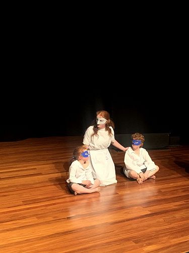 Nurse and children: Molly Boyle, Sophie Boyle, and Harry Boyle