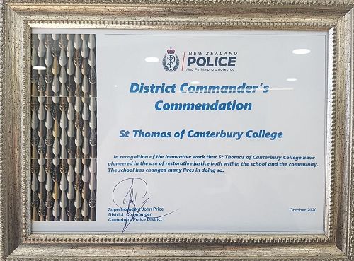 District Commander's Commendation for Justice