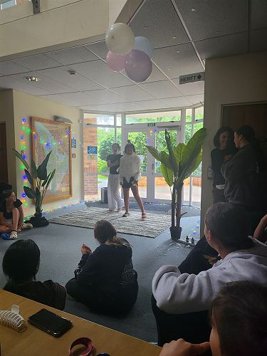 Christmas themed dance dorm challenge