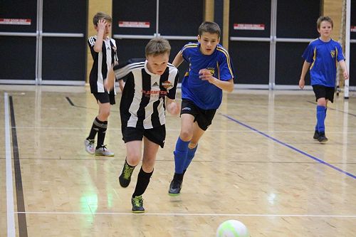 Shay Hyde-Coltman up front for KKC Futsal