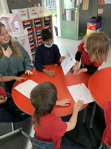 Teaching NZSL in our Wharenui Classes