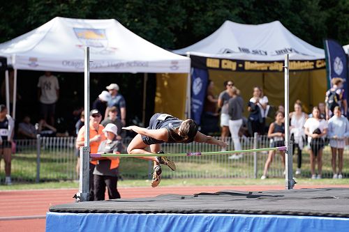 Shanti all class as she clears the bar