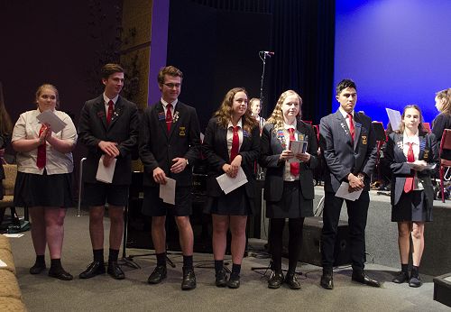 Prizegiving 2016: Recipients of the PTA School Service and Leadership Award.