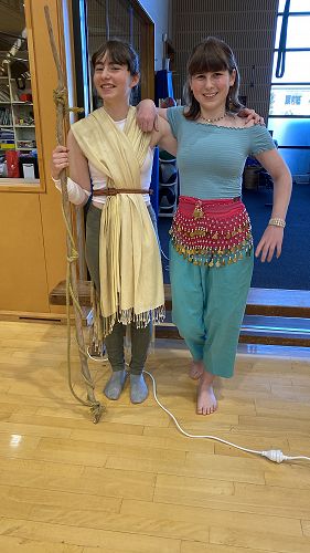 Olivia Charles and Maia Robertson