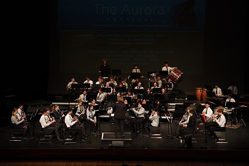 Junior Concert Band at the Aurora Festival