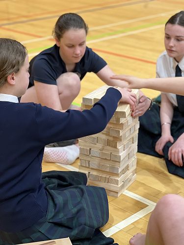 All concentration and teamwork