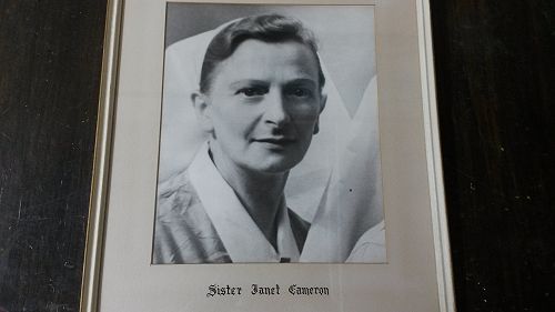 Sister Janet Cameron who the hall is named after