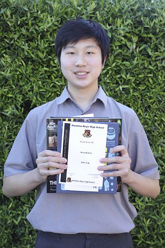 First in Year 11 Alex Liu