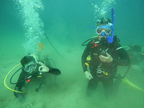 PADI open water diving course