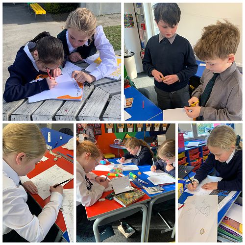 Busy designing and brainstorming