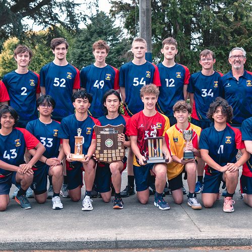 RHS Junior and Senior Boys' volleyball teams.
