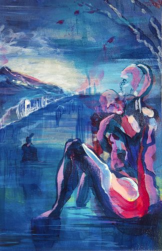 Gaze,
painting by Ashlee O’Hagan.