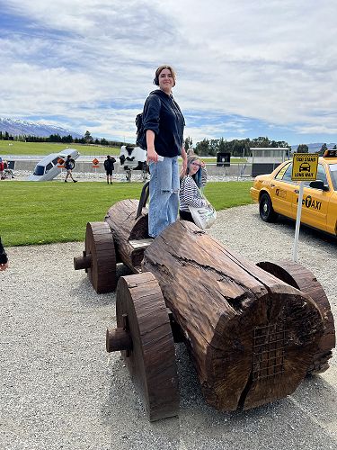 Brook and Tori explore the car sculpture park
