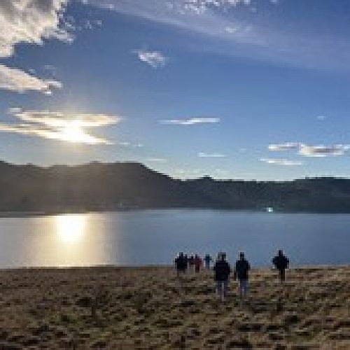 Marine Scientists in the sun.