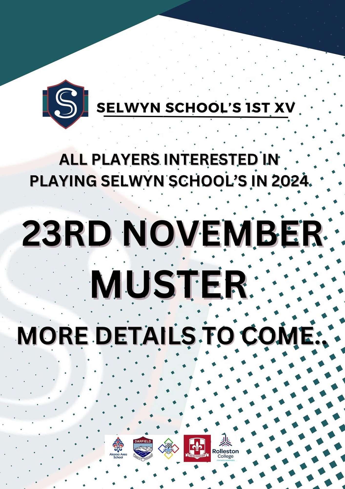 Selwyn School 1st XV 2024