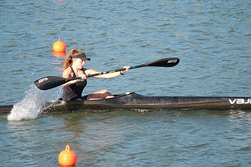 Tilly Pritchard competing