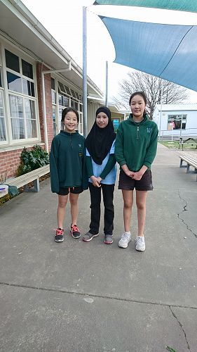 Our wonderful cultural ambassadors  Jiyun Heo, Syahindah Mohammad Shah and Karen Huang. 
