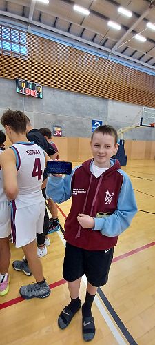 Blake Walker taking care of the stats