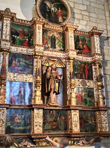 Day 11 St James the pilgrim altar piece in Villalcazar 