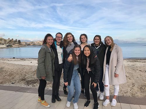 Kiwi girls enjoying the cote d'azur!