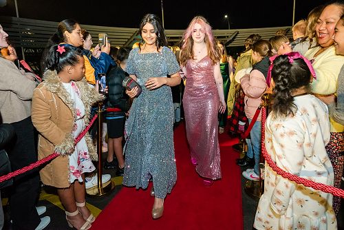 Sequins were a popular choice on the night