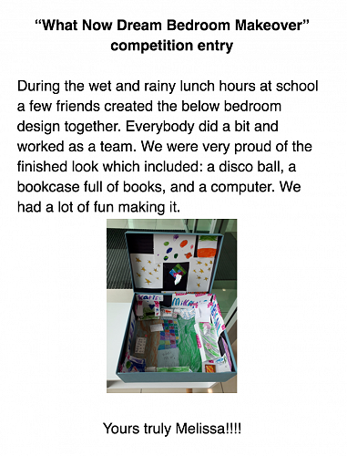 Dream Bedroom Makeover entry