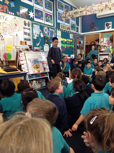 David, Ava and Maddy wrote a letter for the parents and a "Hail" publication.