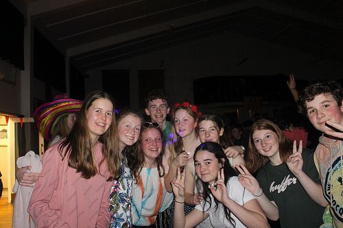 Students enjoying the social 