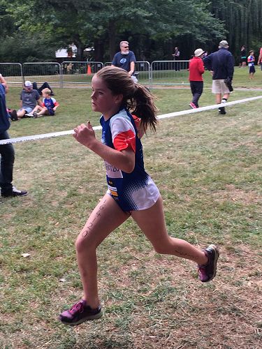 Alannah racing through