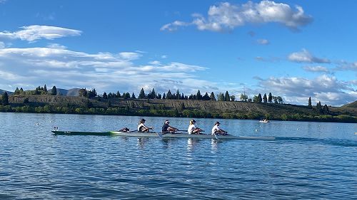 Winning coxed four