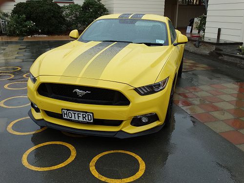 Ford Mustang kindly loaned by Timaru Motors